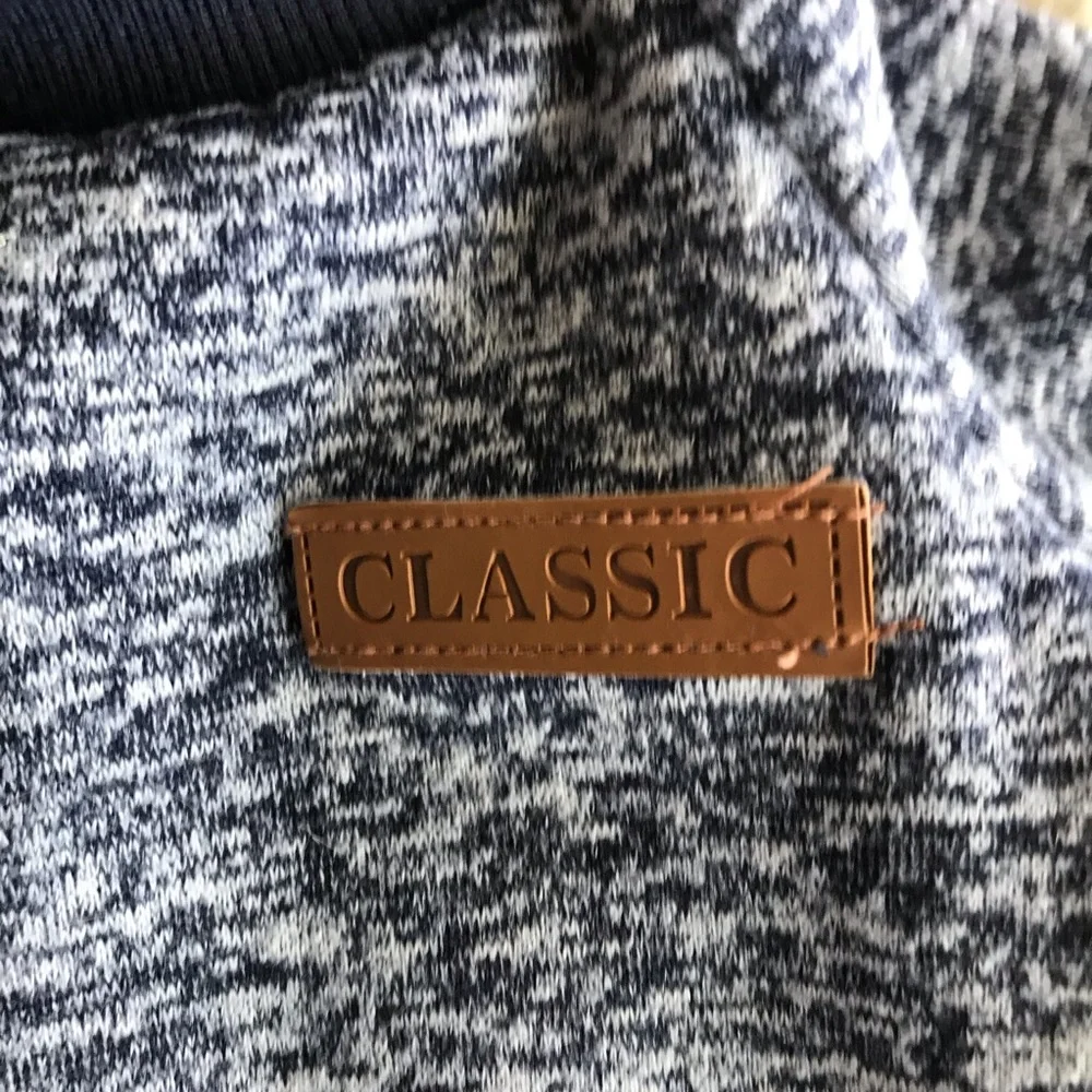 Blue Classic dog shirt.